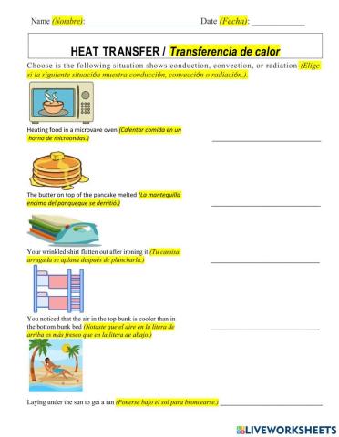 Heat Transfer - Transferencia de Calor