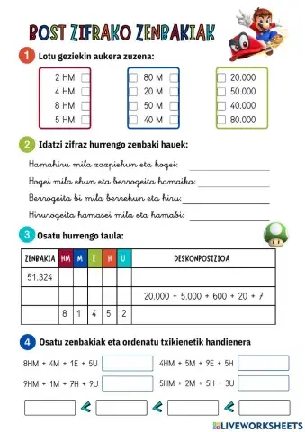 Bost zifrako zenbakiak