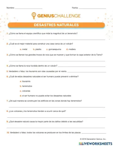 Terremoto, volcanes y tsunami