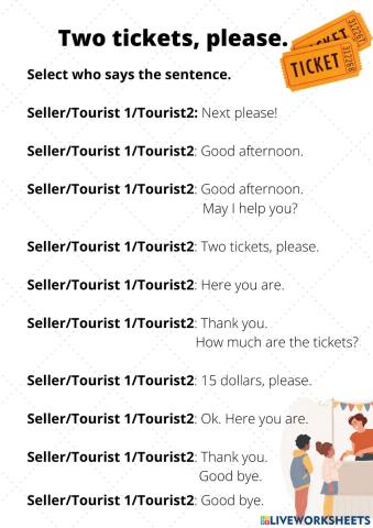 Two tickets, please.