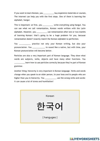 Must-have to, mustn't, don't have to