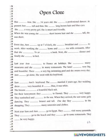 Open Cloze