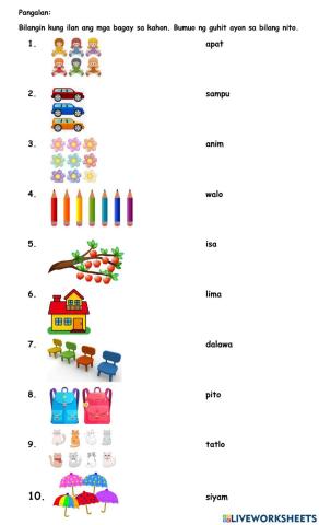 Pagbilang 1-10