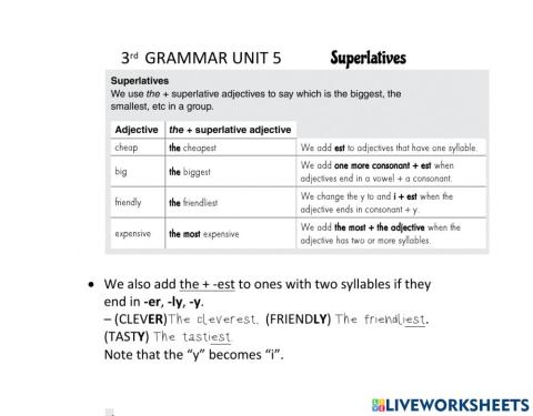 GRAMMAR 3 - 5