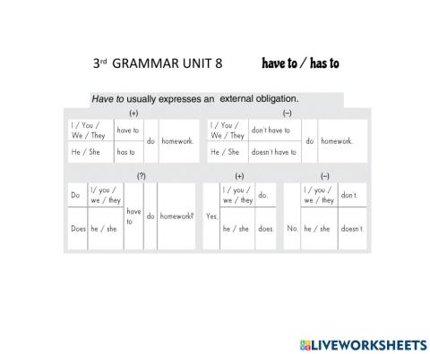 GRAMMAR 3 - 8