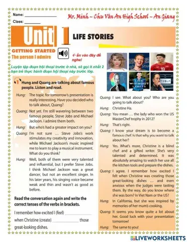 English 12 - Unit 1 - Getting Started and Language