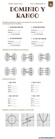 Dominio y rango