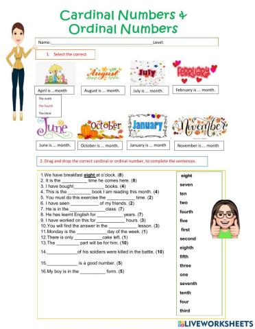 Cardinal and ordinal numbers