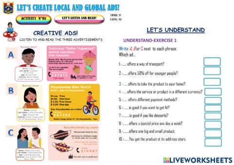 Let's create local and global ads