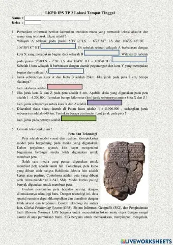 Lokasi tempat tinggal