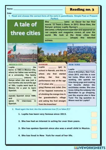 A tale of three cities