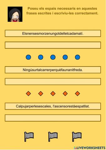 Escriu amb espais 03