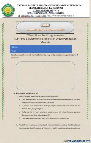 Bahasa Indonesia dan IPA Tema 2 kelas 5