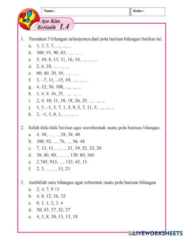 Ayo kita berlatih 1.4