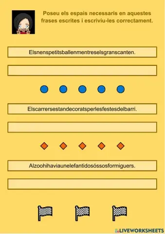 Escriu amb espais 07
