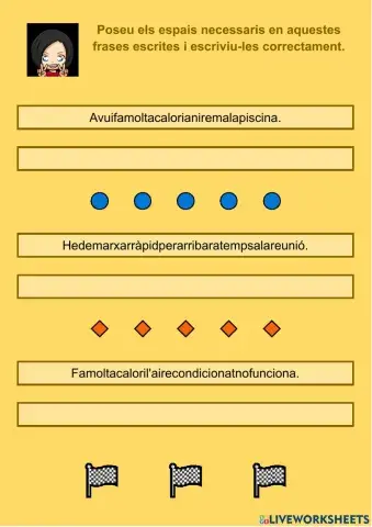 Escriu amb espais 08