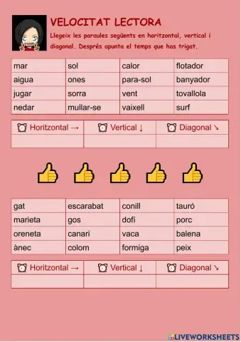 Velocitat lectora 07