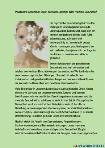 Psychische Gesundheit