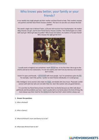 Present Simple: Who Knows You Better