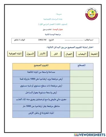 المفاهيم الجغرافية
