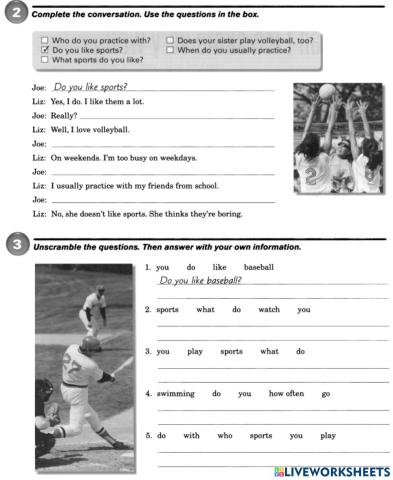 Unit 10. Do you play sports?