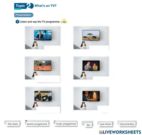 Topic 2 what's on tv?