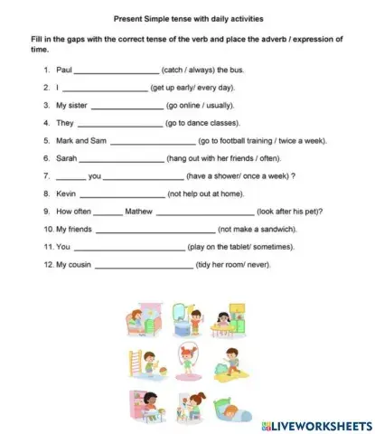 Present simple and daily routines