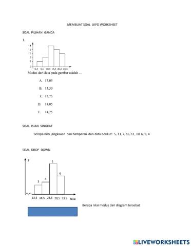 LKPD matematika worksheet