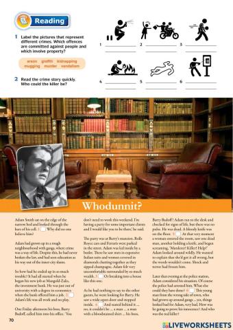 Unit 6: Crime (Reading & Vocabulary)