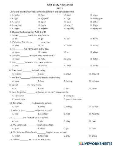 G6-u1 test review u1-u3