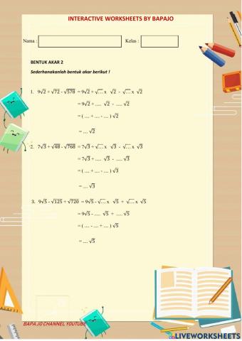 Bentuk akar 2