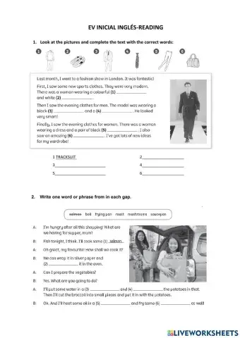 Va inicial inglés sexto