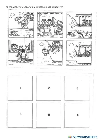 Ordena itzazu marrazkiak