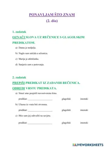 Ponavljam što znam (2) - 8.