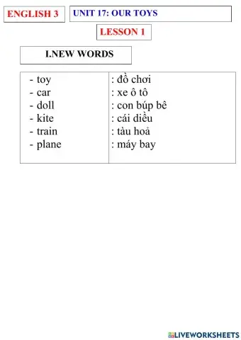 English 3- unit 17- lesson 1