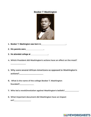 Booker T Washington