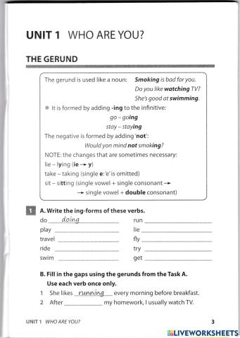 The gerund