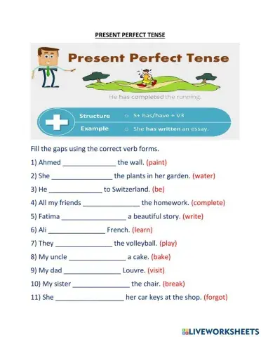 Present perfect tense