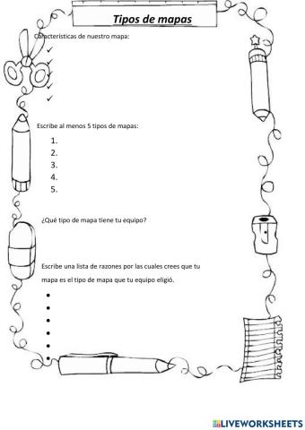 Tipos de mapas de Cuba