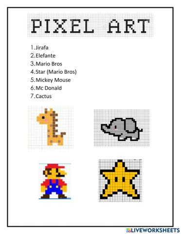Dibujos pixel