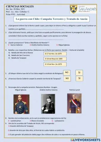 Guerra del Pacífico: Antecedentes y campaña marítima