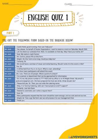 Quiz on Forms and Should