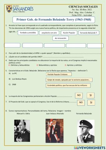 Primer Gob. de Fernando Belaunde Terry