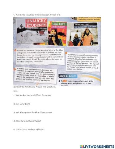 In the News & Reacting to News