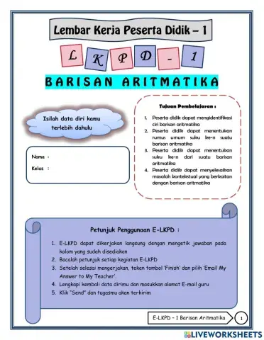 1. Barisan Aritmatika