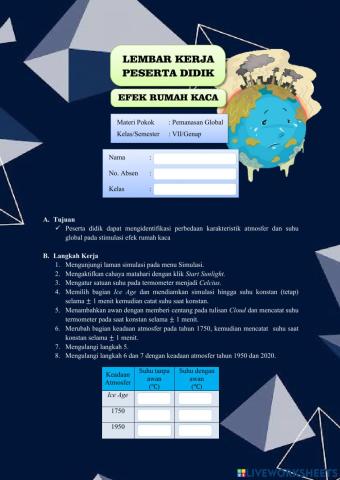 Efek Rumah Kaca-LKPD 1