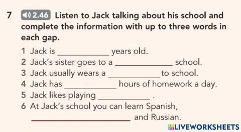 Jack-s school