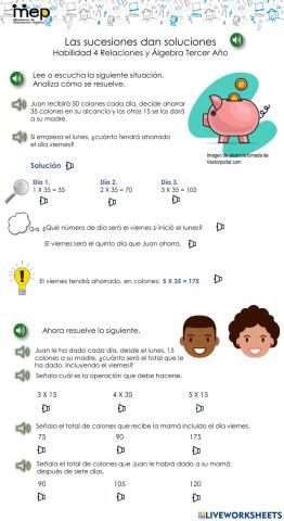 Las sucesiones dan soluciones. I