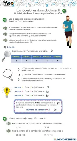 Las sucesiones dan soluciones. Ficha II.