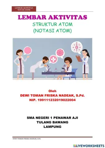 Lembar aktivitas notasi atom